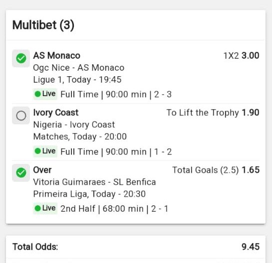 Winning Bet Slip 2